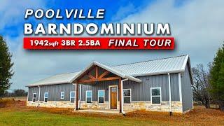 Barndominium Home Tour | 1950sqft 3BR 2.5BA  | Texas Best Construction