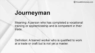 Journeyman Meaning