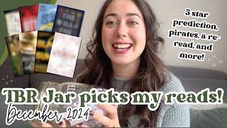 TBR Jar Picks for December! | Five star predictions, pirates, re-read, and more 