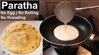 Paratha Recipe With Liquid Dough | No Rolling No Kneading Paratha Recipe | Aliza In The Kitchen