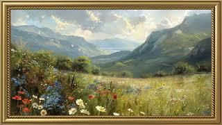 Vintage Landscape Painting | Gold Frame TV Art Screensaver for TV Wallpaper