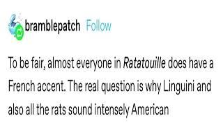 Almost Everyone In Ratatouille Does Have a French Accent