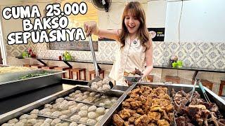 BAYAR 25.000 BOLEH MAKAN BAKSO SEPUASNYA, LENGKAP BANGET ISINYA!