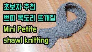 (대바늘)초보자도 쉽고 빠르게 ~ 쁘띠목도리 뜨개질 [김라희]kimrahee
