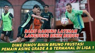 BARU LATIHAN‼️ DIME DIMOV BIKIN BRUNO MOREIRA FRUSTASI Bek Asing Grade A Persebaya #persebaya