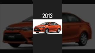 Evolution of Toyota vios(2002-2018)#shortvideo