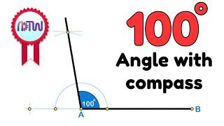 How to construct 100 degree angle using compass