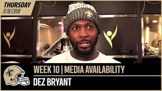 Dez Bryant: 'Who wouldn't want to play with Drew Brees?' | Week 10 Post-Practice