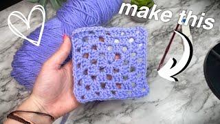 How to Crochet a Granny Square for Beginners *updated tutorial*