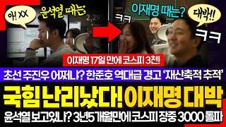 "돈은 거짓말 안 해! 이재명 만세!" ㅋ 이재명 대통령 17일 만에 해냈다!.. 초선 주진우 난리났다! 한준호 역대급 경고 "내 방에 김건희 일가 가계도가"