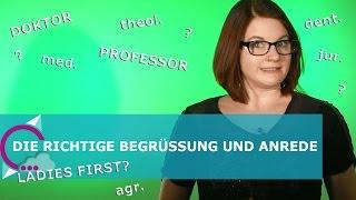 Korrekt begrüßen und anreden - so geht's