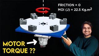 Motor Sizing Calculation with "Moment of Inertia" - Rotary Indexing table