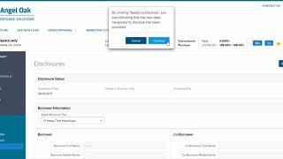 Angel Oak Mortgage Solutions - Disclosure Request training video