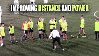 SoccerCoachTV - Improving Distance and Power when Kicking.