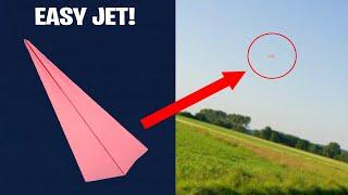 PAPER JET PLANE FLY FAR EASY - How to Fold a Paper Jet That Actually Flies - Craftical Pro