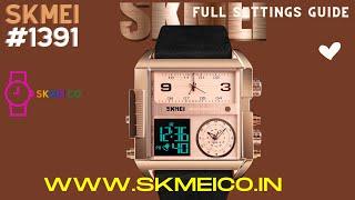 Skmei 1391 Large Dial Jumbo Watch Time Settings Complete guide