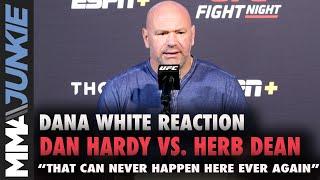 Dana White sends warning after Dan Hardy vs. Herb Dean incident