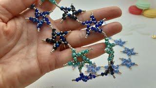 Diy video tutorial ,,STELLE CADENTI,, #star #stelle  #necklace #collana coll. con la  #Beebeecraft