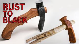 How to convert a rusty adze to anew? #rusty #hatchet #adze #restoration