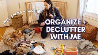 Decluttering *Everything* My Kids Own! Organize + Declutter Kids Toys, Books + Clothes