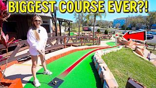 Playing One of the BIGGEST Mini Golf Courses Ever!