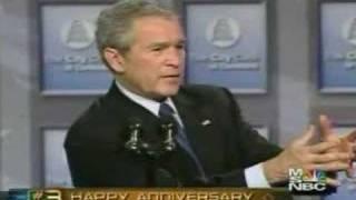 Bush denies linking Saddam and 9/11