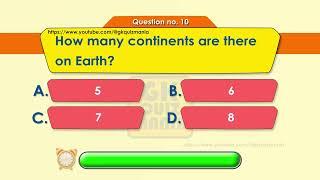 GK QUIZ MANIA | GK Questions collection 01 | Easy level