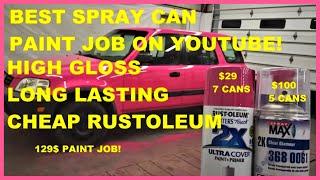 PINK CRV CHEAP SPRAY CAN PAINT! PRO LEVEL RESULTS!