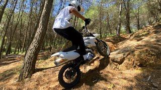 Haciendo Enduro en PitBike