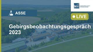 Asse: Gebirgsbeobachtungsgespräch 2023