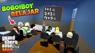 SERU BOBOIOBOY KUASA 5 DAN UPIN IPIN BELAJAR DI SEKOLAH  - GTA 5 MOD BOBOIBOY