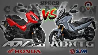 HONDA ADV 350 vs SYM ADXTG 400 SPECS COMPARISON