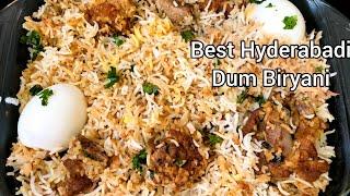 Hyderabadi Mutton Biryani Recipe - Zafrani Mutton Dum Biryani - Bawarchi style Easy biryani recipe