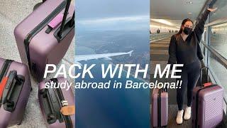 PACK WITH ME | STUDY ABROAD IN SPAIN!!