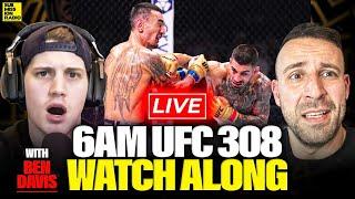 UFC 308 WATCH ALONG W/ BEN DAVIS: Topuria KOs Holloway!? Chimaev SUBMITS Whittaker LIVE REACTION!