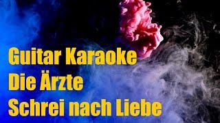 Die Ärzte - Schrei nach Liebe - Guitar Karaoke / Караоке под гитару