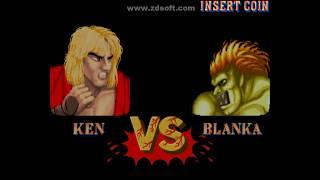 Street fighter II: Ken USA VS Blanka Brazil