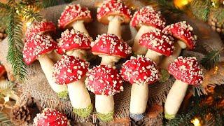 New!Fly agaric cookies! Symbol of prosperity and good luck! Christmas baking! New Year 2025