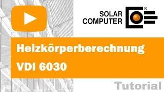 Heizkörperberechnung VDI 6030