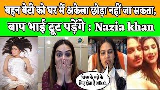 Nazia khan reaction on Nikah - Marriage | Jai hind reactions