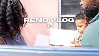 RENO VLOG EP1: DEMOLITION + PICKING TILES ~ MR. CHICKEN MUKBANG | Rosheena Pamplin