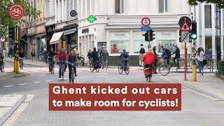 Ghent kicked out cars to make room for cyclists! (and hosted Velo-City 2024)