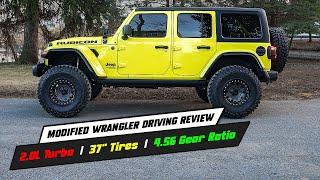 Jeep Wrangler 2.0L Turbo 37" Tires & 4.56 Gear Ratio Driving Review