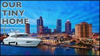 Travel Into DOWNTOWN Tampa with us on our COZY YACHT!