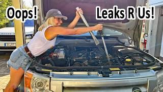 We Caused Multiple Oil Leaks on Our Land Rover!