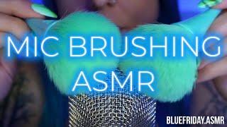 Mic Brushing ASMR🩵 (No music)