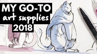 My Go-To Art Supplies & Must-Haves 2018