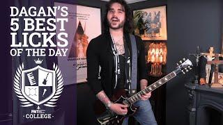 Dagan's 5 Best Guitar Licks Of The Day - Best Of Lockdown Live - 5 Essential Guitar Licks!