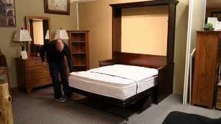 Vertical Murphy Wall Bed and Desk