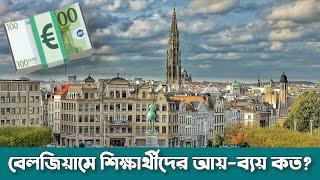 Higher Study in Belgium  || বেলজিয়ামে শিক্ষার্থীদের আয়রোজগার কেমন? || Earning in Belgium 